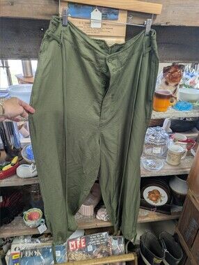 Anthropologie Green Silk Parachute Jogger Pants